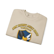 Load image into Gallery viewer, Crewneck Sweatshirt - Army - Army Security Agency Group w SVC Ribbons - 3D - Enhanced
