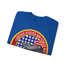 Load image into Gallery viewer, Unisex Heavy Blend Crewneck Sweatshirt - Usaf - B2 - Spirit - Stealth Bomber Wo Txt