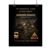 Load image into Gallery viewer, Posters - Hedgerow assault in Normandy, 1944 - Shirt - Back
