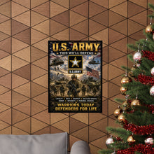 Load image into Gallery viewer, U.S. Army Matte Poster — "This We'll Defend" • Warriors Today, Defenders for Life