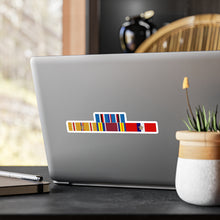 Load image into Gallery viewer, Kiss-Cut Vinyl Decals - Army - WWII Service Ribbons Bar w Philippines SVC (Pacific Theater)