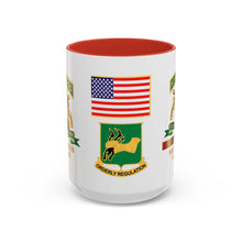 Load image into Gallery viewer, Accent Mug - Army - Sentry Dog - 212th Military Police Company - 720th MP Bn w VN Svc Ribbons
