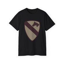 Load image into Gallery viewer, Unisex Ultra Cotton Tee - SSI - 1st Cavalry Division - Subdued Desert X 300