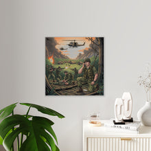Load image into Gallery viewer, Acrylic Wall Art Panel - Vietnam Patrol Fire Fight Requesting Medevac