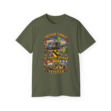 Load image into Gallery viewer, Unisex Ultra Cotton Tee - Army - Vietnam Combat Cavalry Veteran w 1st Cav Div SSI Big Helo - 3D - Enhanced