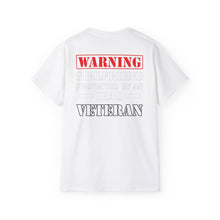 Load image into Gallery viewer, Unisex Ultra Cotton Tee - "Warning: Girlfriend Protected by an Iraq Veteran" Cotton T‑Shirt