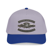 Load image into Gallery viewer, Mid Profile Baseball Cap - USCG - Expeditionary Warfare Specialist w txt - 3D - Enhanced