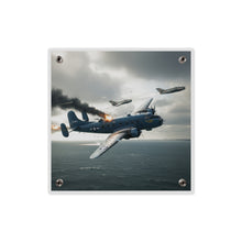 Load image into Gallery viewer, Acrylic Wall Art Panel - April 8, 1950, Baltic Sea - Latvia Soviet fighters shot down a U.S. Navy PB4Y-2 - Liberator - Cold War