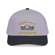 Load image into Gallery viewer, Mid Profile Baseball Cap - USCG - Coxswain w txt - Gold - 3D - Enhanced