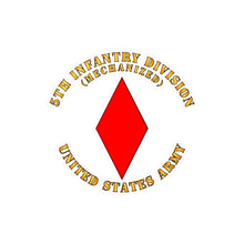 Load image into Gallery viewer, Kiss-Cut Vinyl Decals - Army - 5th Infantry Division - US Army