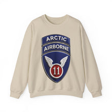 Load image into Gallery viewer, Crewneck Sweatshirt - 11th Airborne Division w Arctic Tab wo txt - 3D - Enhanced