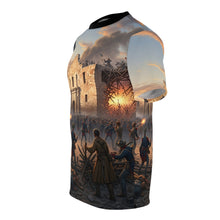 Load image into Gallery viewer, AOP Unisex Tee - Battle of the Alamo - Texas Independence