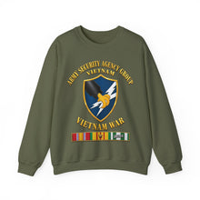 Load image into Gallery viewer, Crewneck Sweatshirt - Army - Army Security Agency Group w SVC Ribbons - 3D - Enhanced