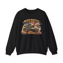 Load image into Gallery viewer, Crewneck Sweatshirt - Army - Main Battle Tank - M60A1 w Fire- Right Face - 3D - Enhanced