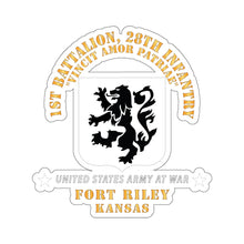 Load image into Gallery viewer, Kiss-Cut Stickers - 1st Bn, 28th Infantry - Ft Riley KS X 300