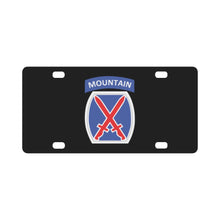 Load image into Gallery viewer, DUI - 10th Infantry Division X 300 Classic License Plate