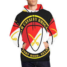Load image into Gallery viewer, Men's All Over Print Hoodie (USA Size) (Model H13) - Army - 6th Cavalry Brigade Fort Hood, Texas