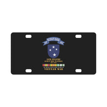 Load image into Gallery viewer, Army - 59th Infantry Scout Dog Platoon - Blue Tab VN SVC X 300 Classic License Plate