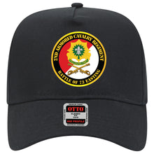 Load image into Gallery viewer, Baseball Cap - 2nd Armored Cavalry Regiment DUI - Red White - Battle of 73 Easting
