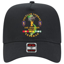Load image into Gallery viewer, Baseball Cap - Vietnam Combat Cavalry Veteran w 1st Aviation Bde SSI V1