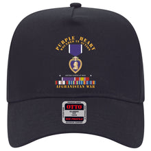 Load image into Gallery viewer, Baseball Cap - Purple Heart - WIA w Afghanistan SVC w Purple Heart Ribbon