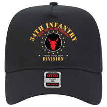Load image into Gallery viewer, Baseball Cap - 34th Infantry Division - Red Bull Division at War X 300
