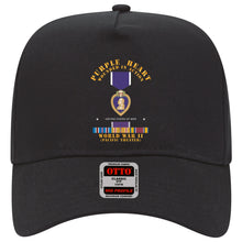 Load image into Gallery viewer, Baseball Cap - Purple Heart - WIA w WWII SVC w Purple Heart - Pacific