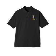 Load image into Gallery viewer, Men's Piqué Polo - Badge - LRRP - Tip of the Spear - Vietnam Vet w SVC