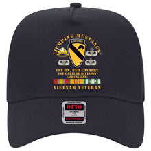 Load image into Gallery viewer, Baseball Cap - Jumping Mustangs - 1st Bn 8th Cav 1st Cav - w VN SVC