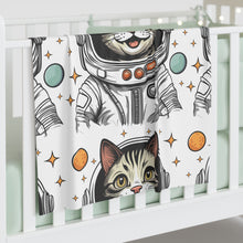 Load image into Gallery viewer, Baby Swaddle Blanket- Astronaut Cat