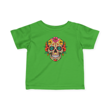 Load image into Gallery viewer, Infant Fine Jersey Tee - Coco Floral Skull
