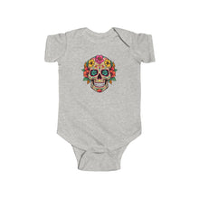 Load image into Gallery viewer, Infant Fine Jersey Bodysuit - Coco Floral Skull