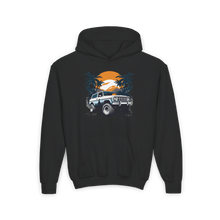 Load image into Gallery viewer, Youth Heavy Blend Hooded Sweatshirt - Retro Off-Road Vehicle