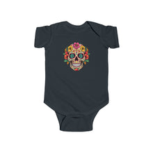 Load image into Gallery viewer, Infant Fine Jersey Bodysuit - Coco Floral Skull