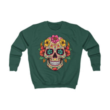 Load image into Gallery viewer, Kids Sweatshirt- Coco Floral Skull
