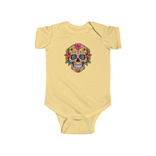 Load image into Gallery viewer, Infant Fine Jersey Bodysuit - Coco Floral Skull