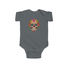 Load image into Gallery viewer, Infant Fine Jersey Bodysuit - Coco Floral Skull