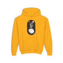 Load image into Gallery viewer, Youth Heavy Blend Hooded Sweatshirt - Cosmic Adventure