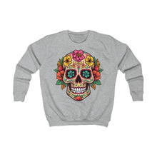Load image into Gallery viewer, Kids Sweatshirt- Coco Floral Skull