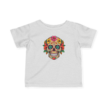 Load image into Gallery viewer, Infant Fine Jersey Tee - Coco Floral Skull