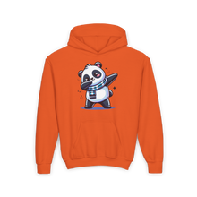 Load image into Gallery viewer, Youth Heavy Blend Hooded Sweatshirt - Cute Panda Dancing