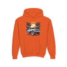 Load image into Gallery viewer, Youth Heavy Blend Hooded Sweatshirt - Retro Off-Road Vehicle