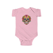 Load image into Gallery viewer, Infant Fine Jersey Bodysuit - Coco Floral Skull