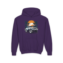 Load image into Gallery viewer, Youth Heavy Blend Hooded Sweatshirt - Retro Off-Road Vehicle