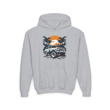 Load image into Gallery viewer, Youth Heavy Blend Hooded Sweatshirt - Retro Off-Road Vehicle