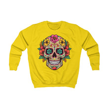 Load image into Gallery viewer, Kids Sweatshirt- Coco Floral Skull