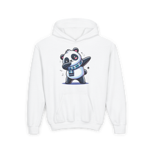 Load image into Gallery viewer, Youth Heavy Blend Hooded Sweatshirt - Cute Panda Dancing