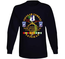 Load image into Gallery viewer, Army - Vietnam Combat Veteran W 1st Bn - 50th Inf - 173rd Airborne Bde 1968-69 W Vn Svc Classic T Shirt, Crewneck Sweatshirt, Hoodie, Long Sleeve
