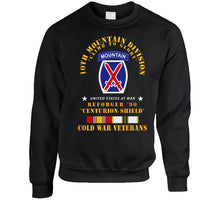 Load image into Gallery viewer, 10th Mountain Division - Climb To Glory - Reforger 90, Centurion Shield - Cold X 300 Classic T Shirt, Crewneck Sweatshirt, Hoodie, Long Sleeve