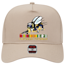 Load image into Gallery viewer, Baseball Cap - Navy - Seabee - Bee Only w VN SVC wo DS V1